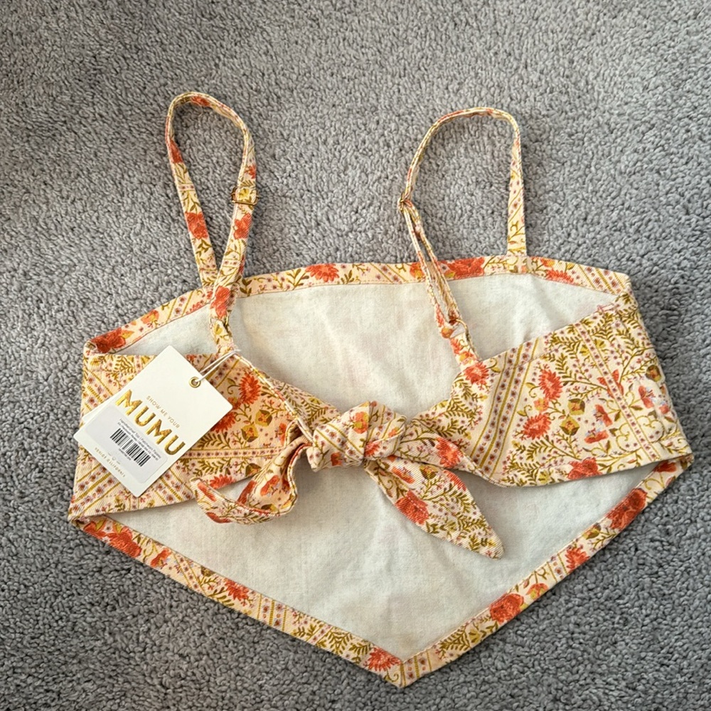 Show me your mumu Handkerchief Top in Patchwork Paisley - Picture 5 of 5